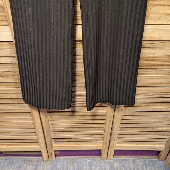 Worthington Petite Modern Fit Black Pinstripe Pants Size 6P - Picture 2 of 10
